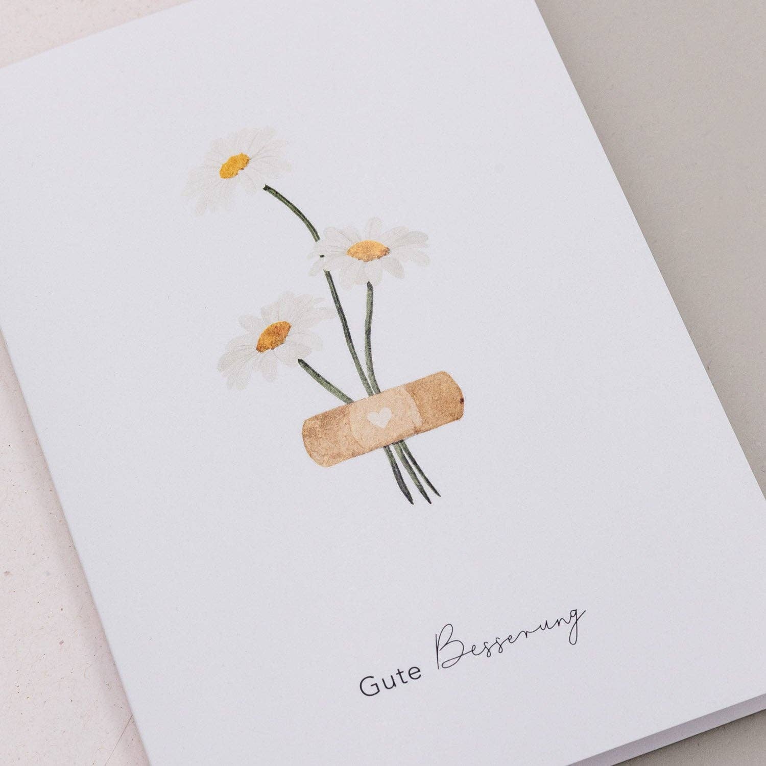 Eulenschnitt – Großhandel Gute-Besserung-Karten – Klappkarte Pflaster (VE = 10 Stk.)1