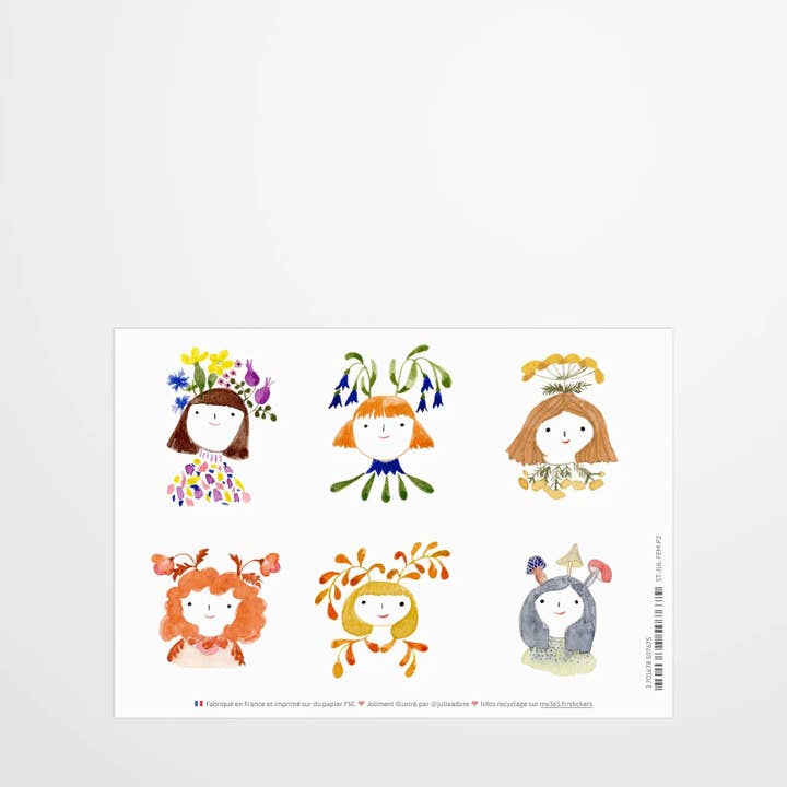 The stickers 12 women by Julie Adore - Sheet 2 for wholesale by My 365