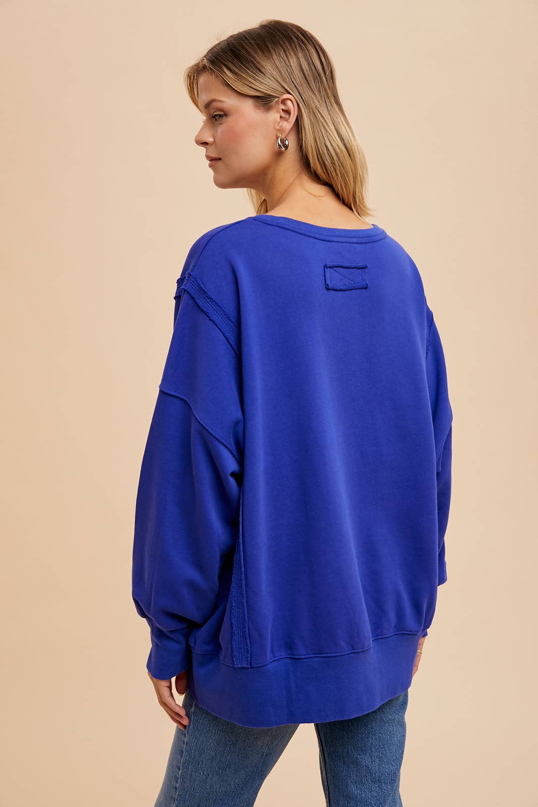 In Loom – Großhandel Sweatshirt – Damen – ÜBERGROSSER, GEWASCHENER PULLOVER 4