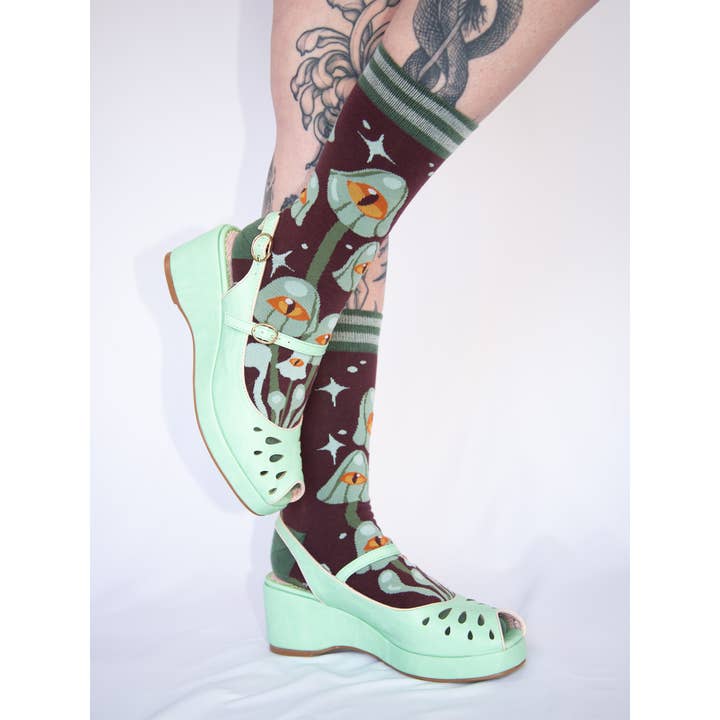 FootClothes LLC - Wholesale Socks - Unisex - Mystic Mushrooms Crew Socks29