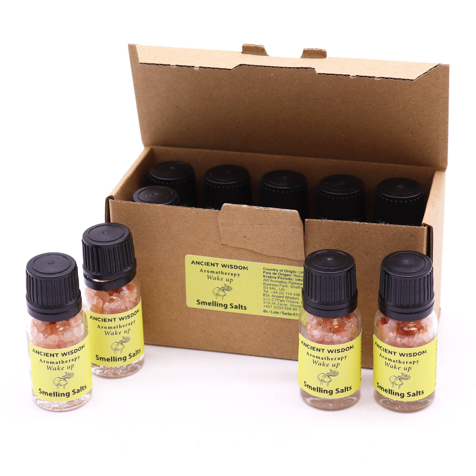 Ancient Wisdom - Wholesale Aromatherapy Inhaler - Wake Up Aromatherapy Smelling Salt1