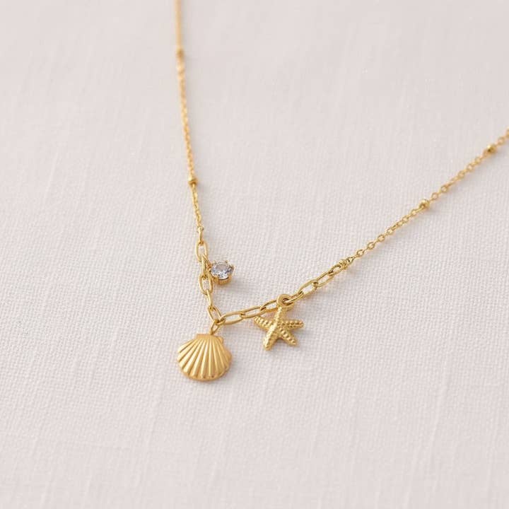 Collana con Pendente a Stella Marina a Pois per la vendita all'ingrosso da parte di paperln