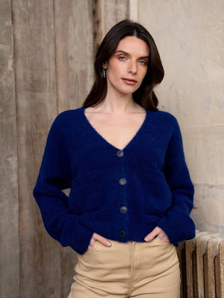 CARDIGAN BRIELLY ebony for wholesale by Maison Anje