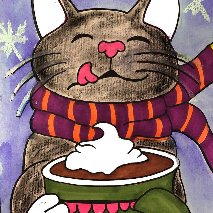 Guide Dots - Wholesale Art Set - Kids & Baby - Winter Kitty L2