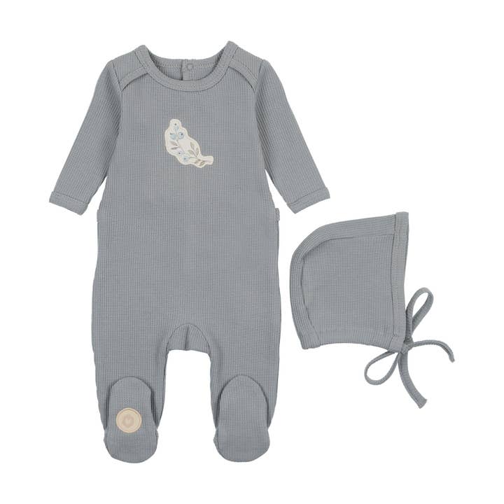 Mon Tresor Bebe - Wholesale Clothing Set - Baby - Mellow Moments Boys' Footie & Hat Set