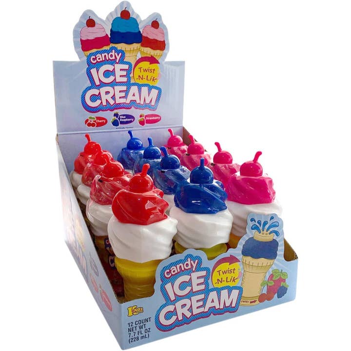 Sugar Bear Candy - Wholesale Lollipop - Ice Cream Candy Twist N Lik 12 ct.
