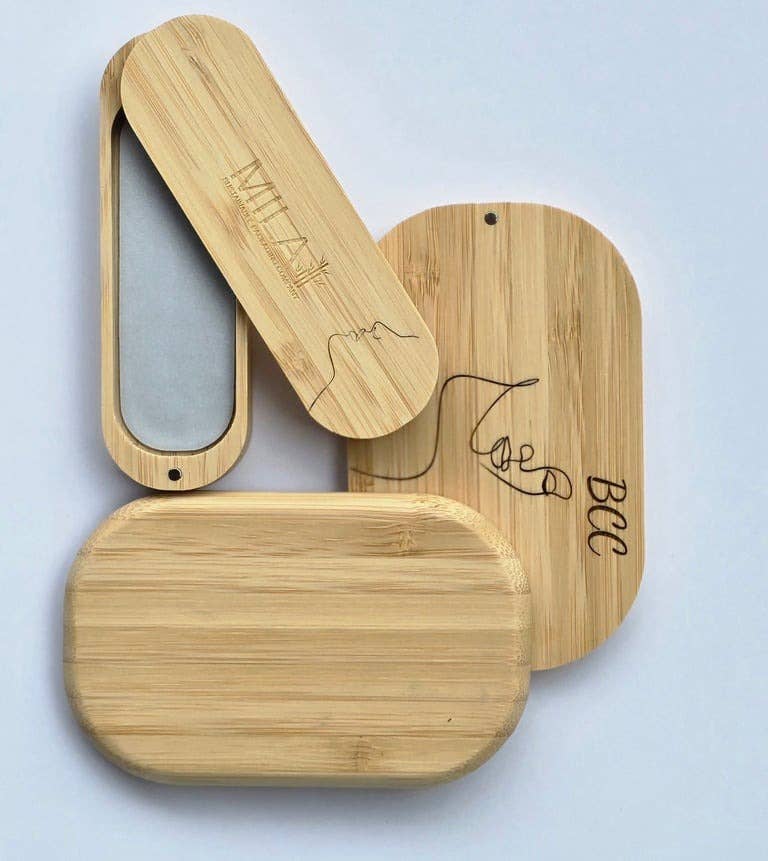 Mila Sustainable Packaging Company - Wholesale Makeup Storage Box - Refillable Bamboo Medium Cosmetic Makeup Palette9