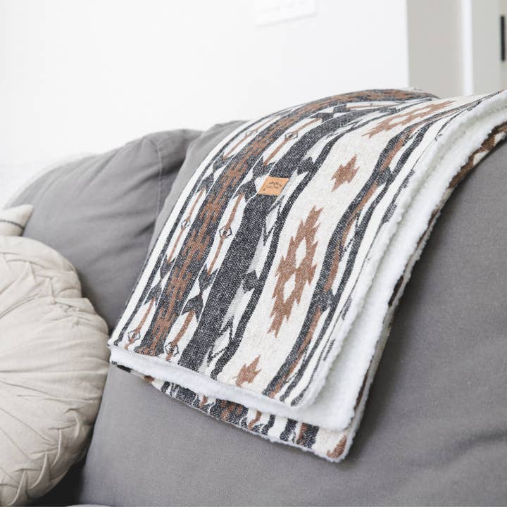 Wild Husky co - Wholesale Deken voor huisdieren - Hond - Onyx wollen hondenkleed met sherpa-achterkant