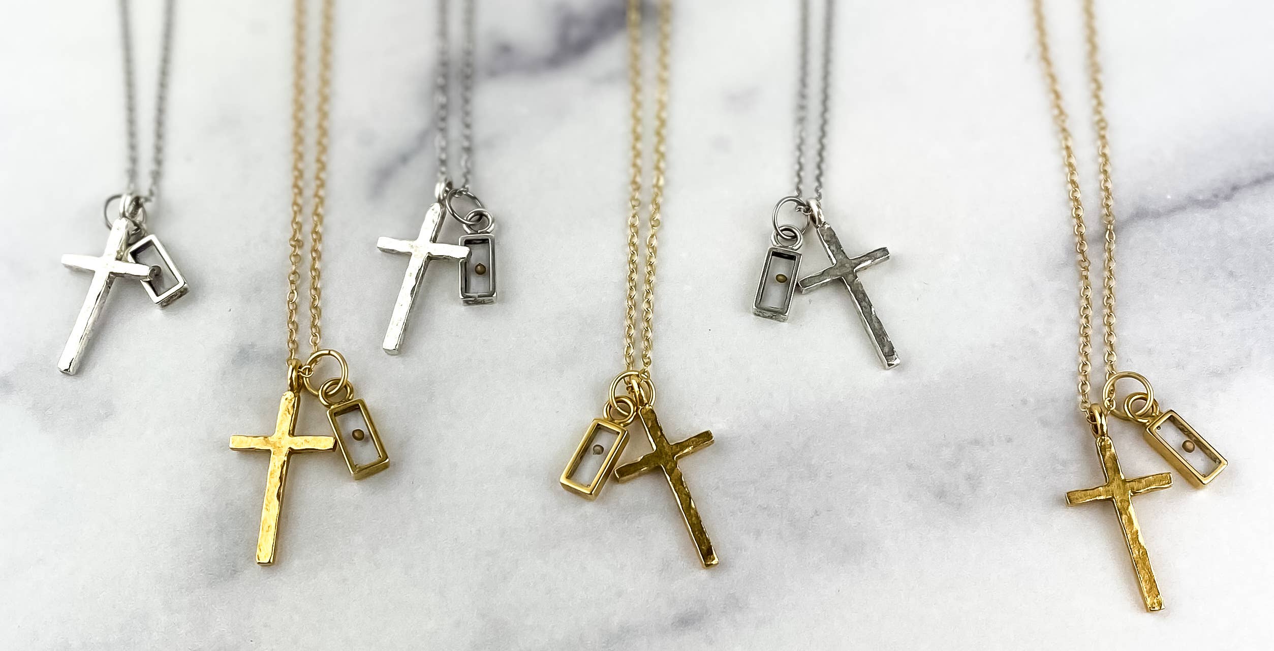 Light Shine - Wholesale Pendant/Charm Necklace - Cross Necklace with Mustard Seed | Faith Christian Necklace2