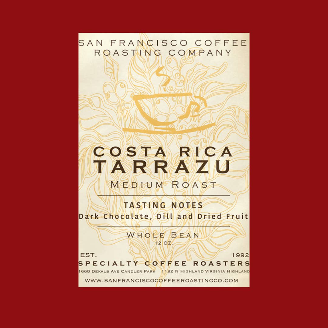 San Francisco Coffee Roasting Co - Wholesale Coffee Beans - Costa Rican Tarrazu - 5LB
