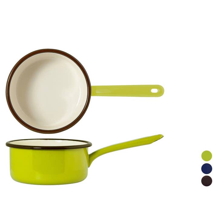 Mehrfarbiger zylindrischer emaillierter Topf 16 cm für den Großhandel von H&H