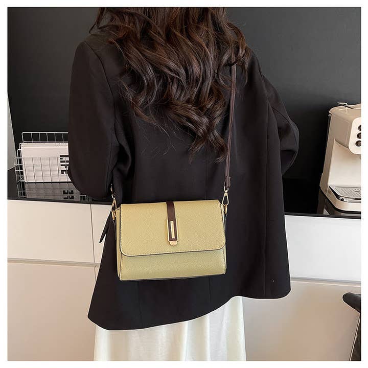 Front Flap Two-toned PVC Cross Body Bag-S9406 for wholesale by Superbia