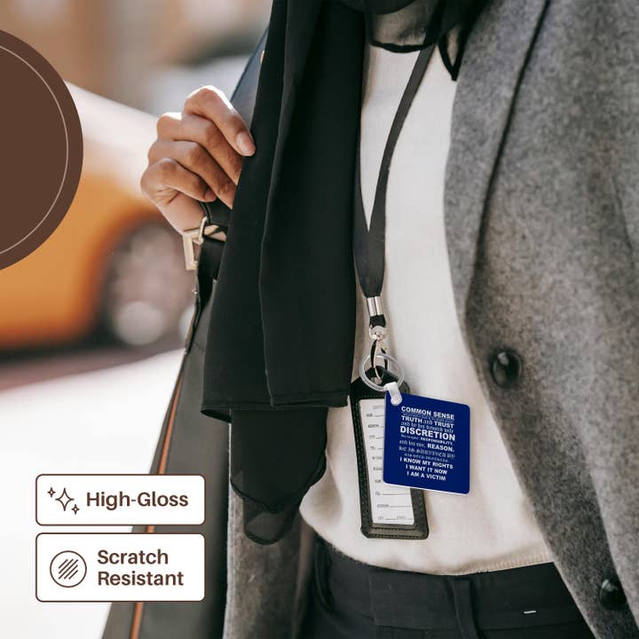 3dRose - Wholesale Keychain - Unisex - 3dRose, The Death of Common Sense Notice, Key Chain6