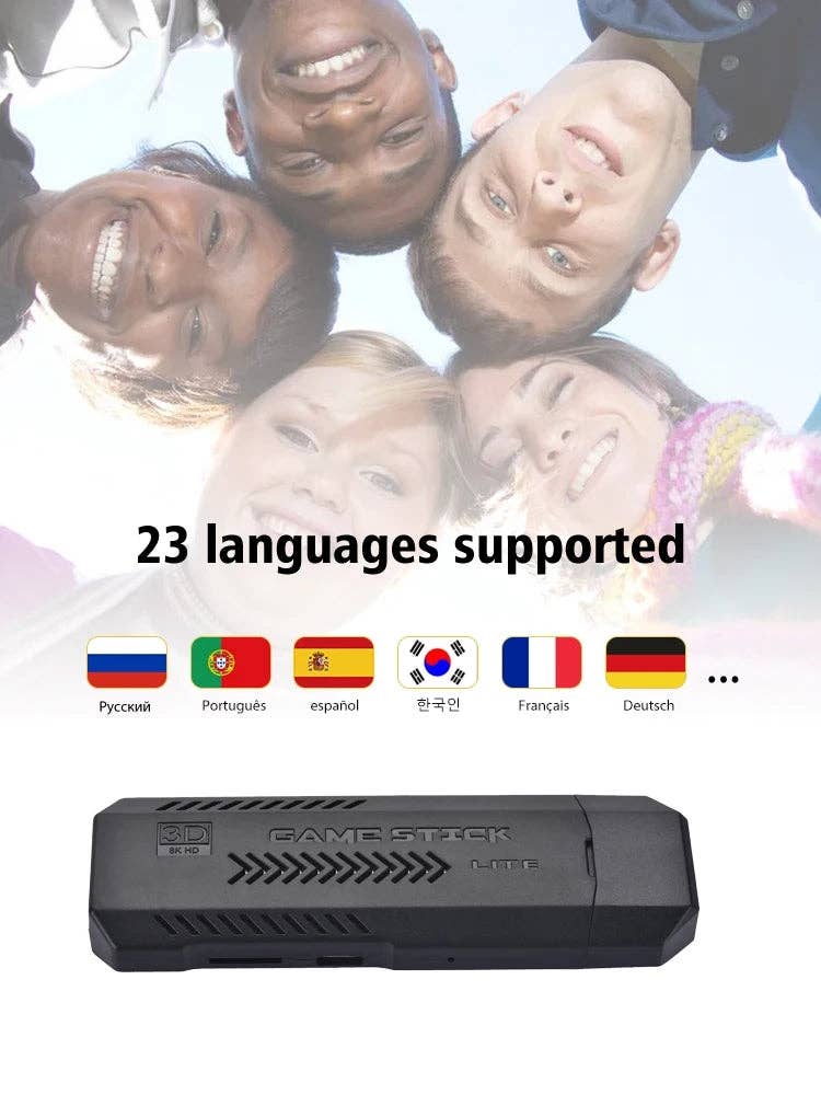 Infinite Basics – wholesale Electronic toy – Child & baby – Retro 4K HDMI Game Stick – 30K+ Games with 2 Wireless Controllers18