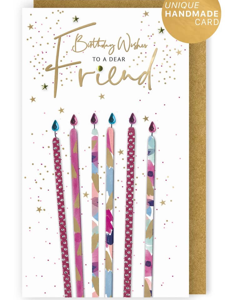 Cumpleaños de Amigo - Velas - Champán - Segunda Naturaleza para venta al por mayor de Second Nature Ltd