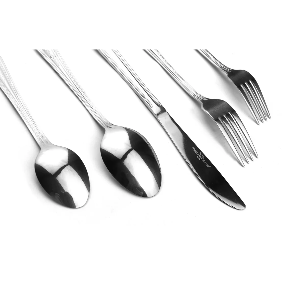 J&V TEXTILES - Wholesale Flatware Set - 40 Piece Stainless Steel Silverware Set for 810