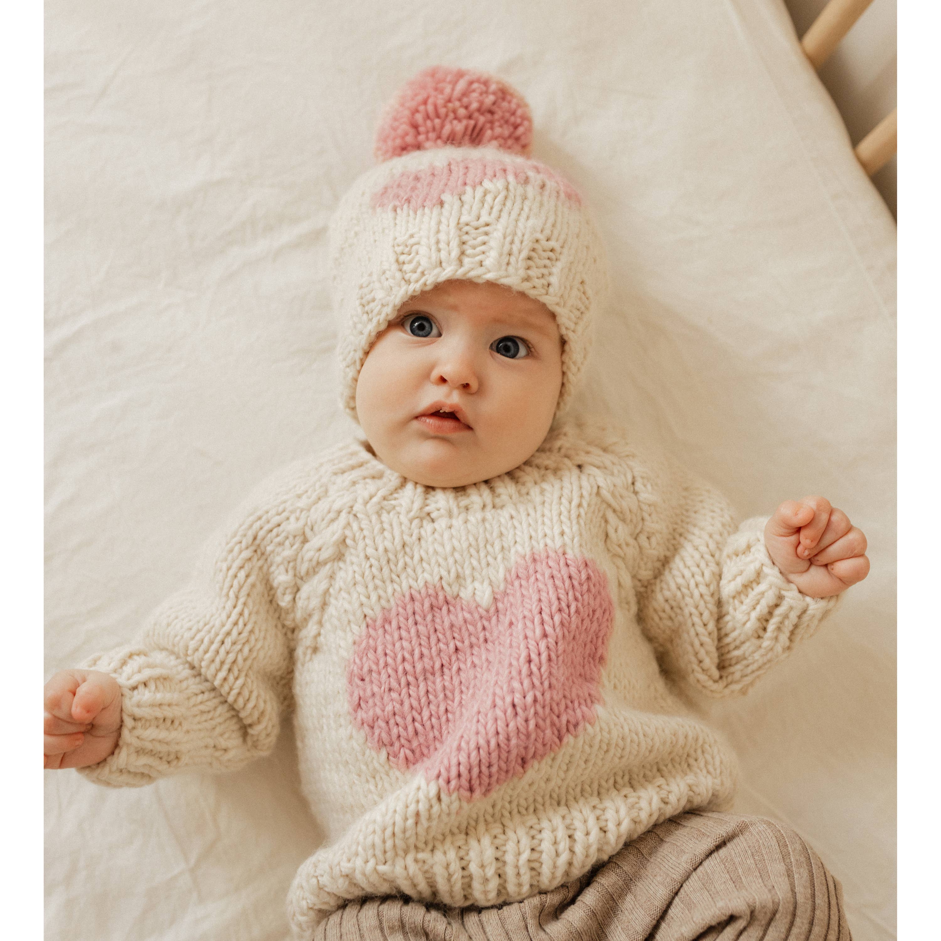 Huggalugs – wholesale Knitted jumper – Baby – Sweetheart Crew Neck Sweater Baby & Toddler1