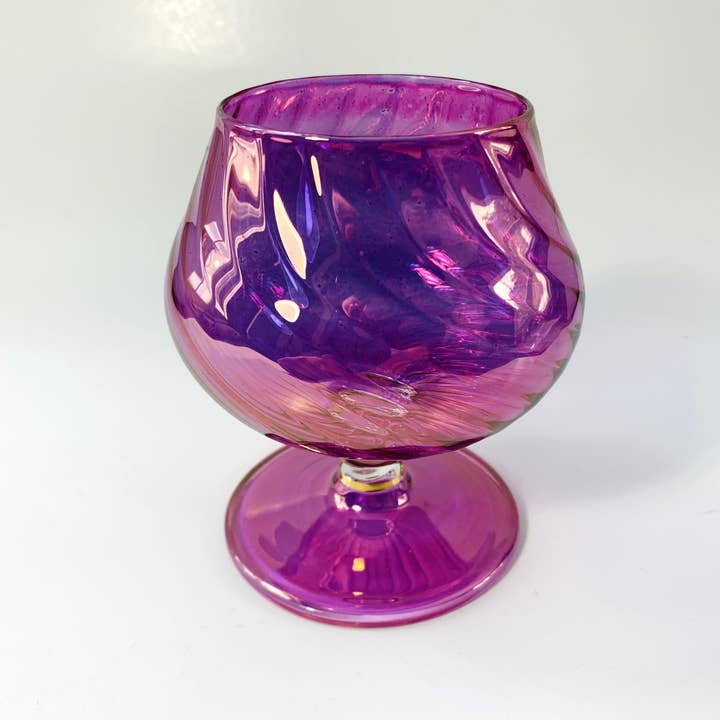 Dandarah (Ships from USA) - Wholesale Cocktail/Liquor Glass - Blown Glass Cognac Glass - Iridescent4
