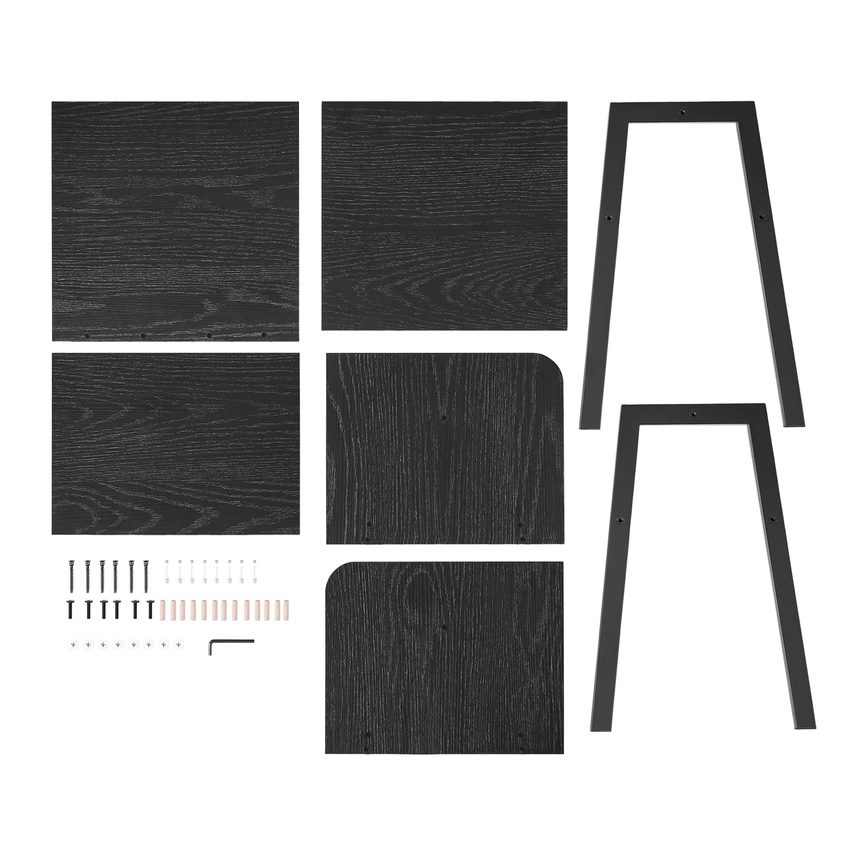 Danya B - Wholesale Side Table - Kazuyo Mid-Century Modern Black Metal Two-Tier Side Table9