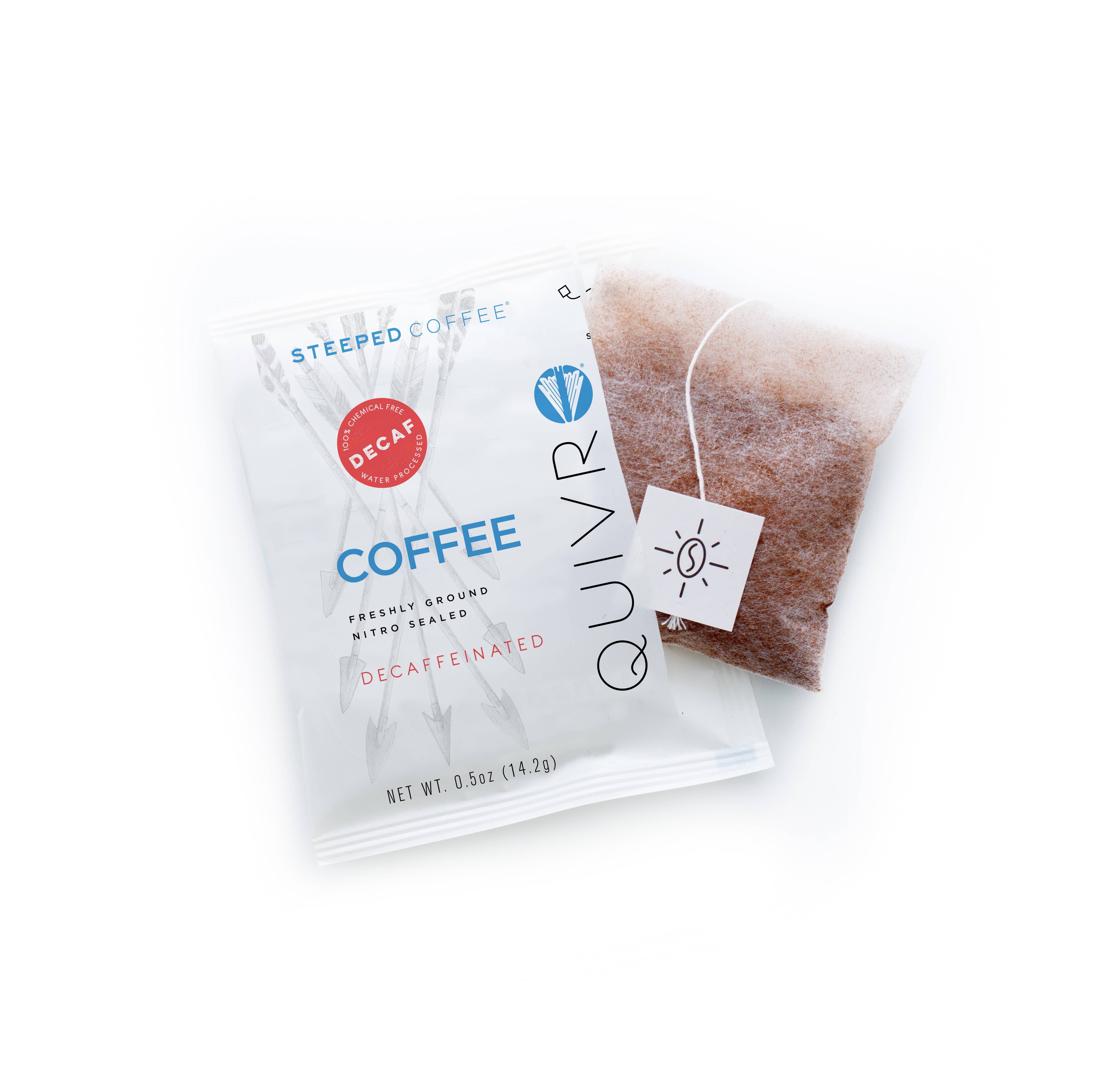 QUIVR - Wholesale Ground Coffee - Single Serve Hot Coffee Packs Steeped Regular/Decaf 10 Pack13