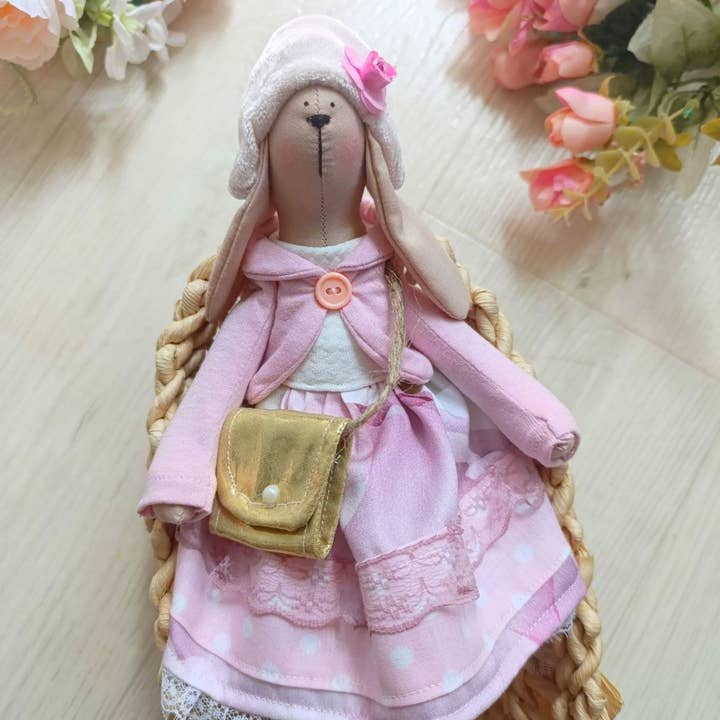 ChernikovaNataliya – wholesale Doll – Kids – Rabbit Handmade Doll, Cotton Bunny Soft, Rabbit Toy,3