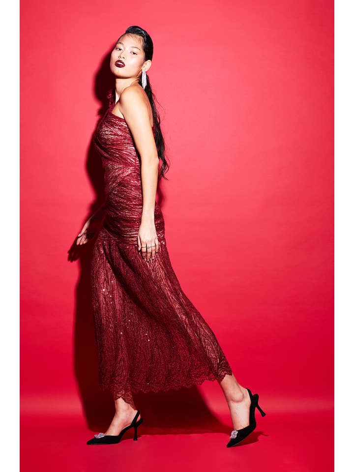 NANA GOTTI - Wholesale Dress - Women's - Kyra Cut-Out Lace Dress3