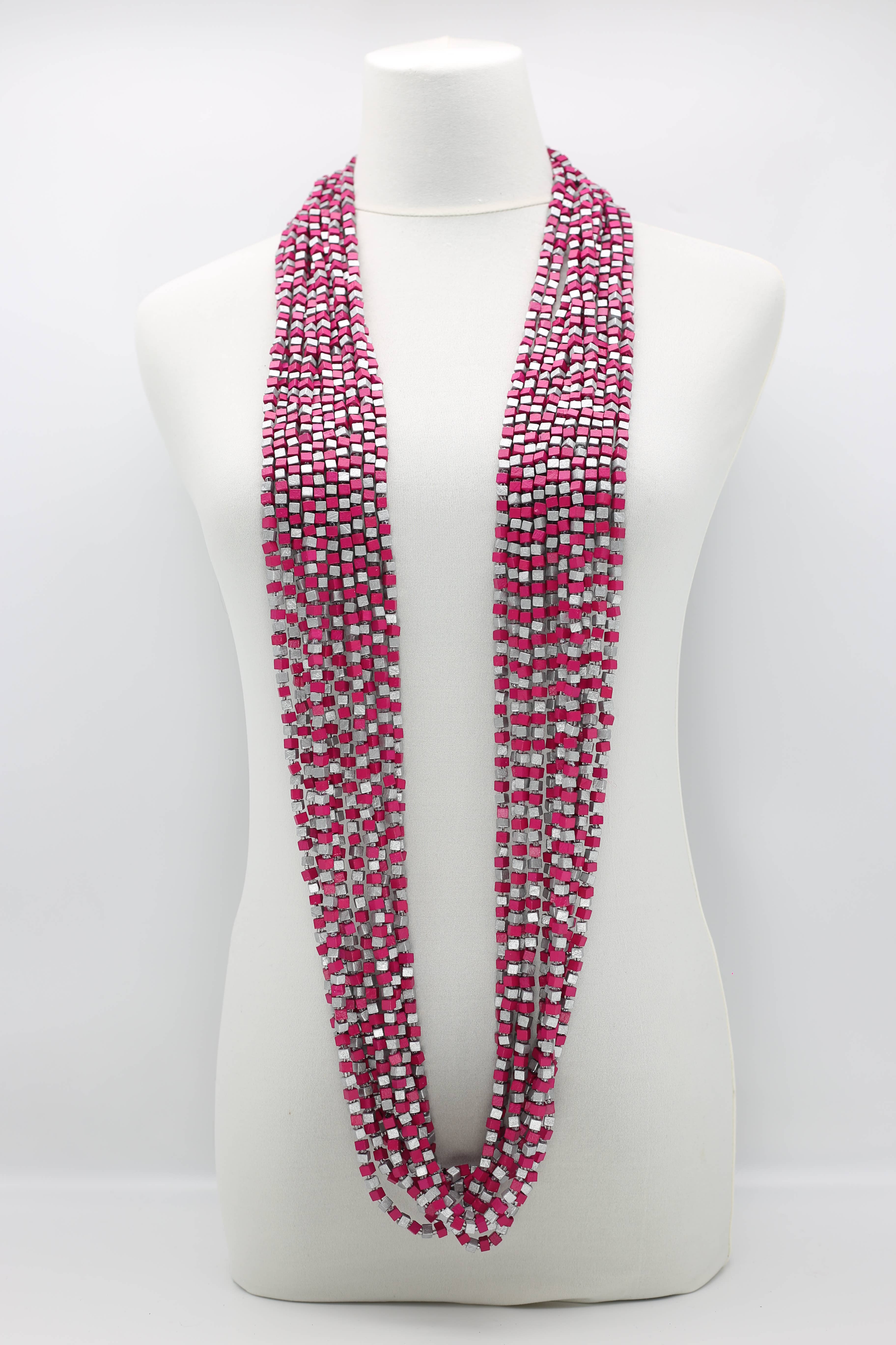 Jianhui London – Engroshandel Perlehalskæde – Den næste Pashmina halskæde Træperler - Mosaic Art31