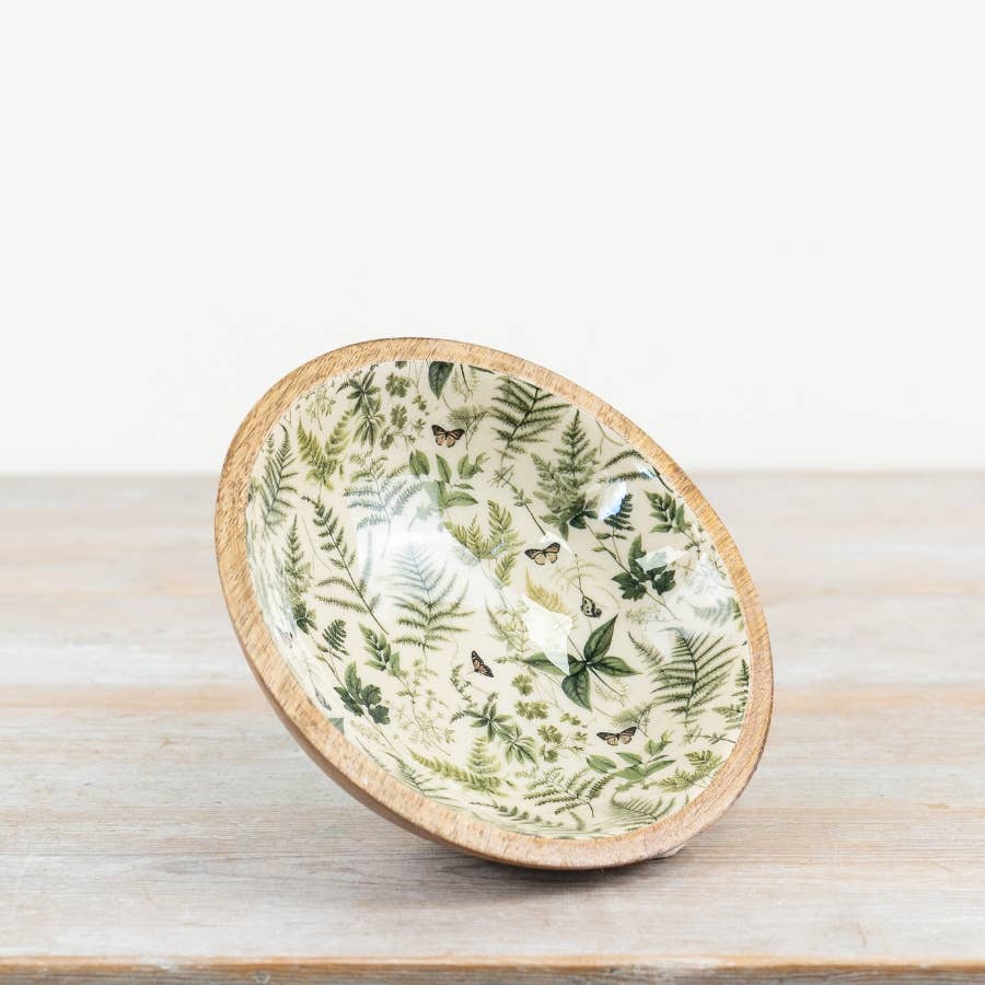 Gainsborough Giftware x Portland Living – wholesale Wreath – Fern Print Bowl, 23cm2