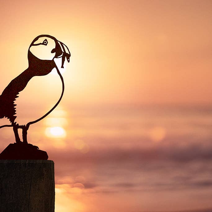 Metalbird - Wholesale Outdoor Ornament/Decor - Puffin Garden art | Home décor | Metal bird | Gifting