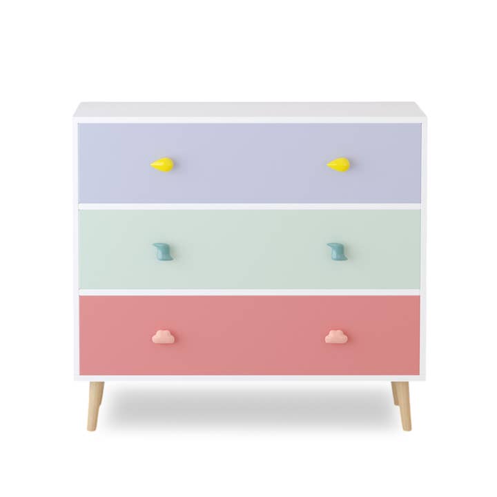 39F Inc. - Wholesale Bedroom Furniture - Colorful Kids 3-Drawer Dresser Storage Cabinet for Bedroom32