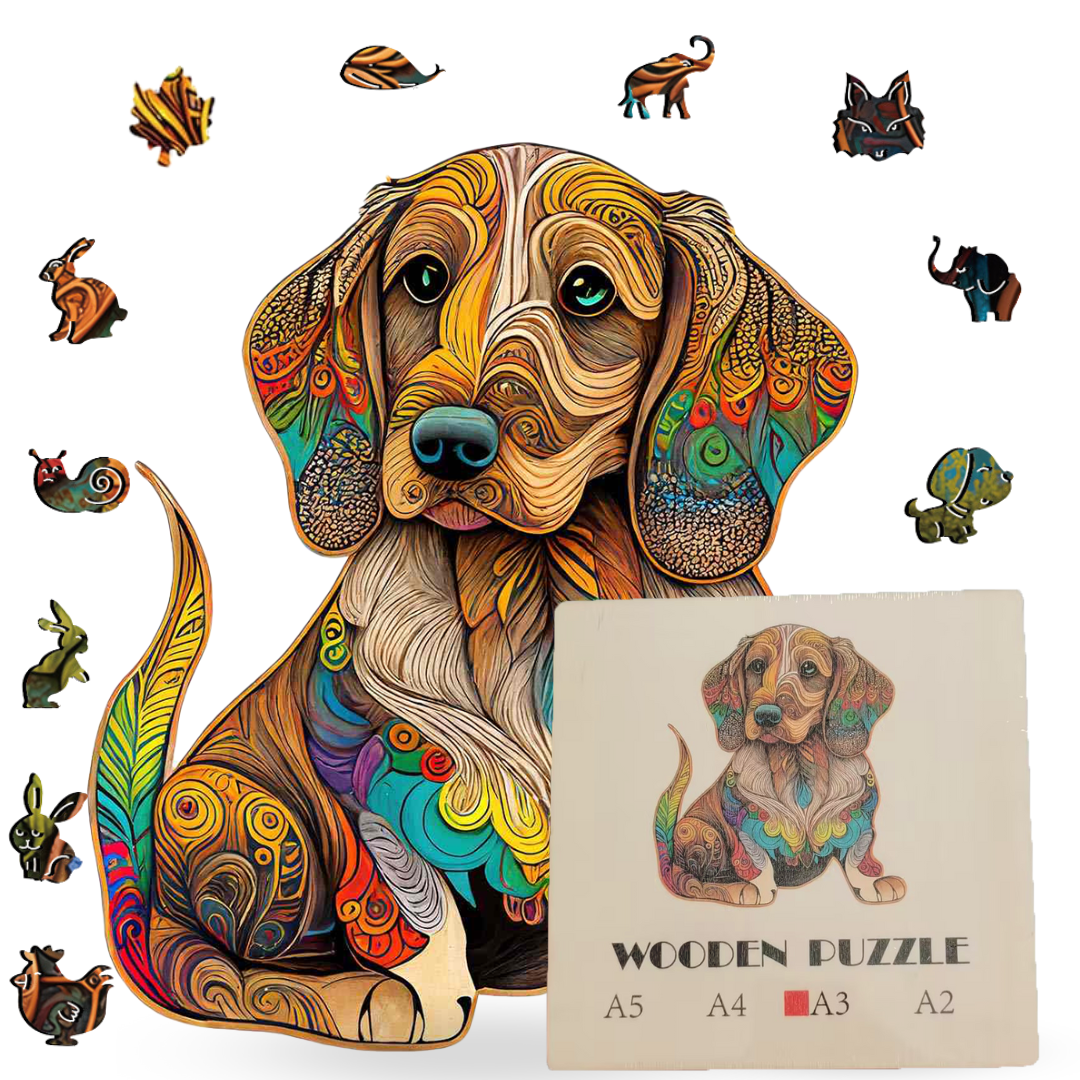 Crafthub - Wholesale Puzzle - Adult - Dog Wooden Jigsaw Puzzle - Adorable, Mind-Stimulating3