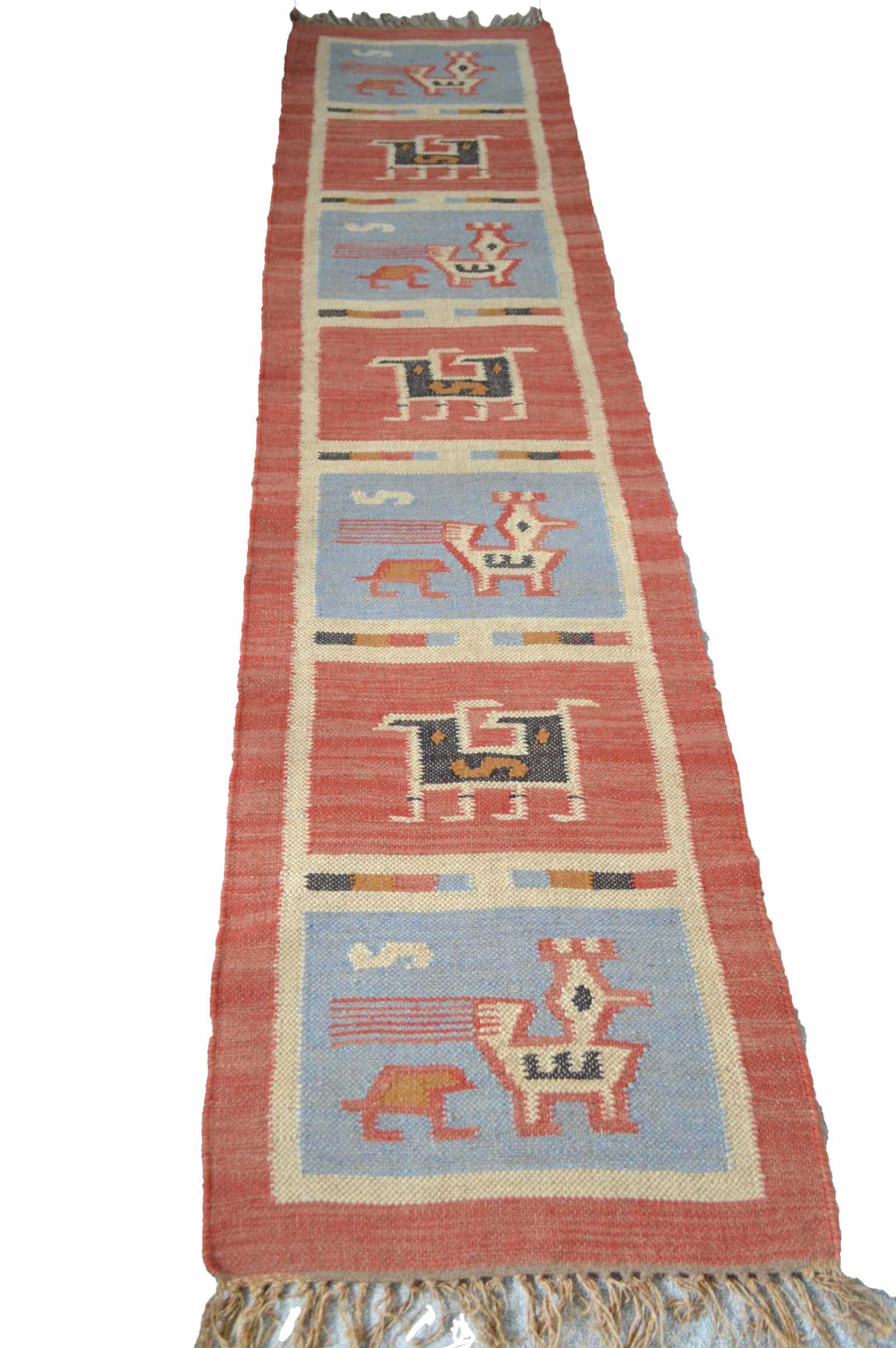 Designs Emporium - Wholesale Area Rug - Kilim Rug Birds Wool Jute Indian Handmade 2x3' 2x6' 2x9' 5x8'10