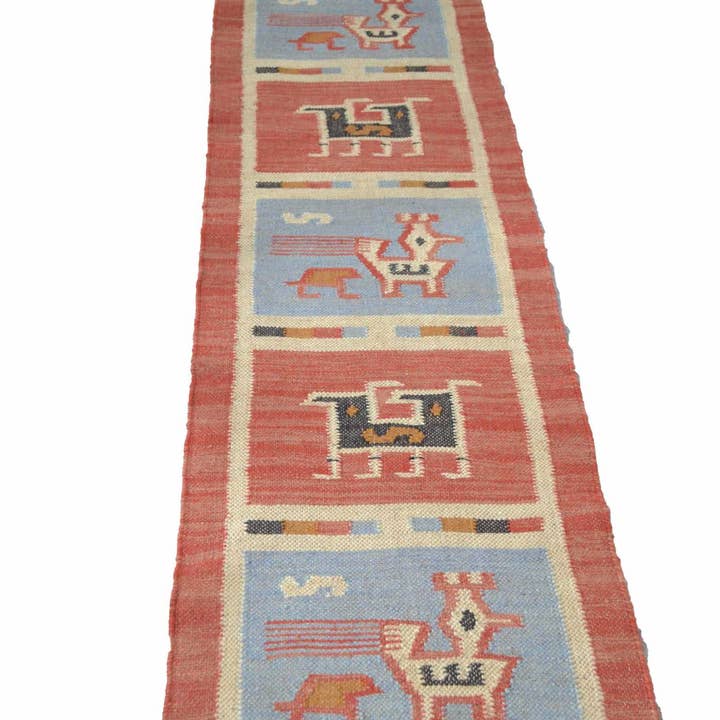 Designs Emporium - Wholesale Area Rug - Kilim Rug Birds Wool Jute Indian Handmade 2x3' 2x6' 2x9' 5x8'10