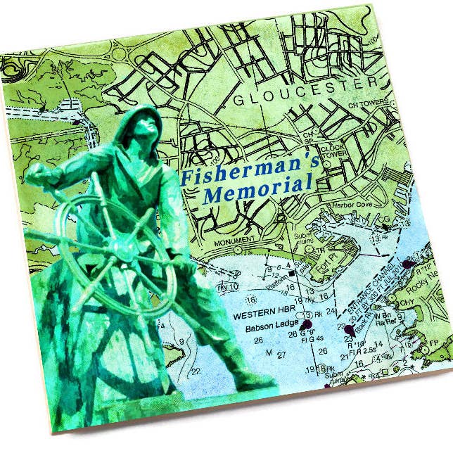 The Traveled Lane® - Wholesale Coasters - Single Ceramic Custom Designed Map Coaster