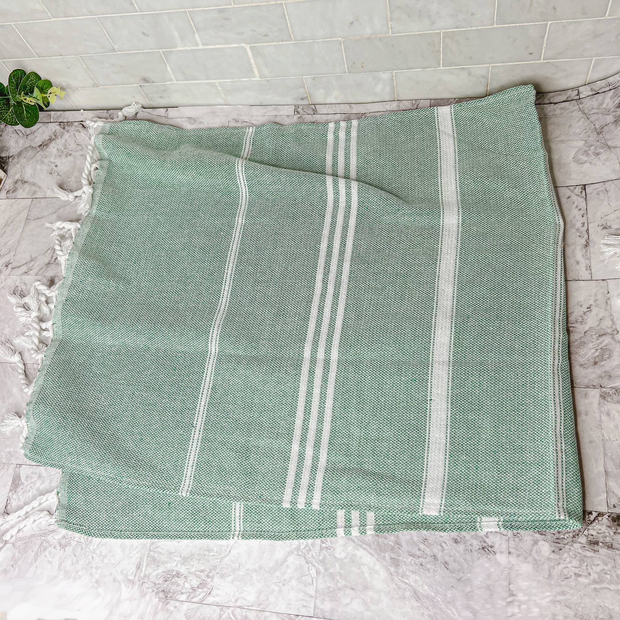 Gia Roma - Vente Essuie-mains - Serviette à main turque avec pompons, torchons de cuisine en coton coloré14