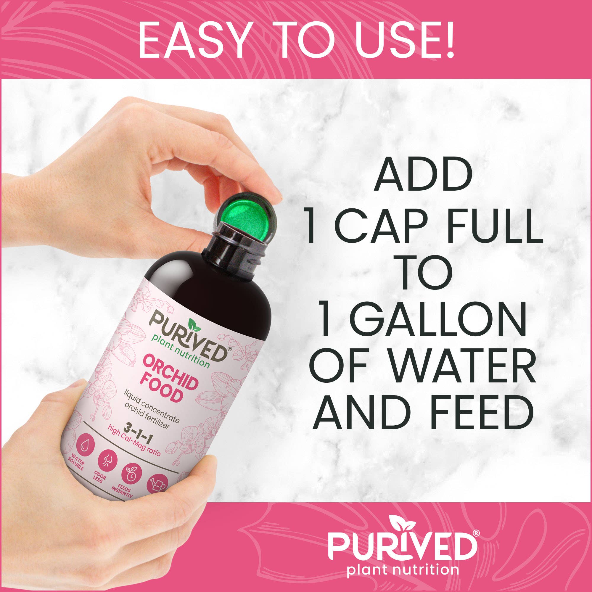 Purived - Wholesale Fertilizer - Purived Orchid Food – 16fl oz of Concentrated Fertilizer2