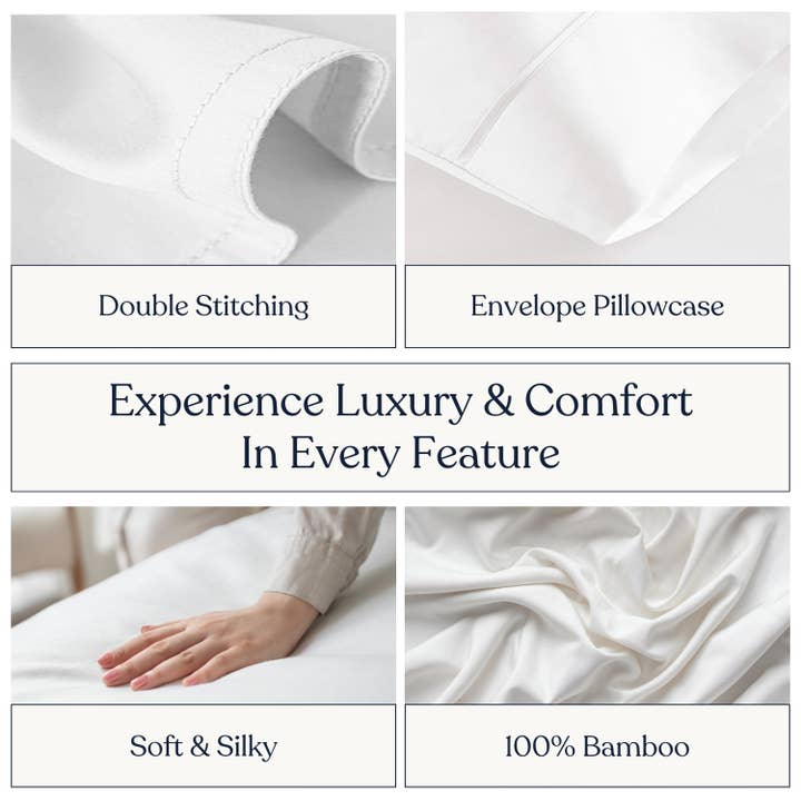 Delara - Wholesale Bedding Pillowcase/Sham - Delara Viscose Derived from Bamboo Pillowcase Pair5