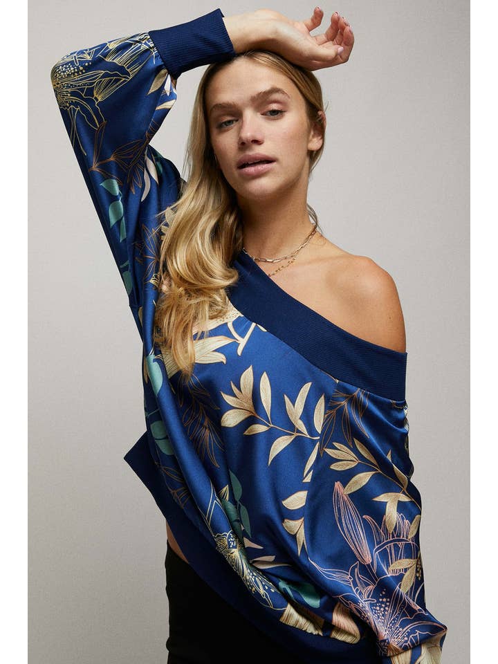 FLÅDE Langærmet Vendbar Batwing top for engroshandel på Faire2