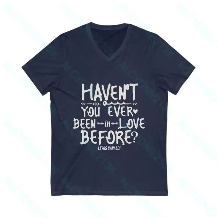 Camiseta Lewis Capaldi Unissex de manga curta com decote em V por atacado de Alcyone213k