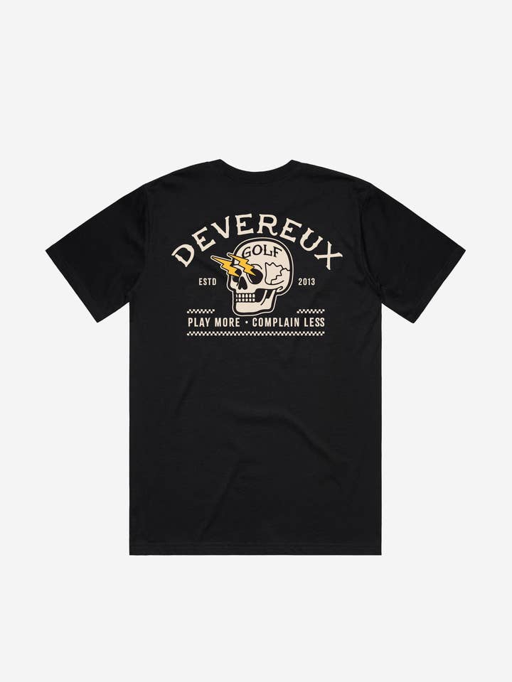 Maglietta Teschio Shocker - Nero per la vendita all'ingrosso da parte di Devereux