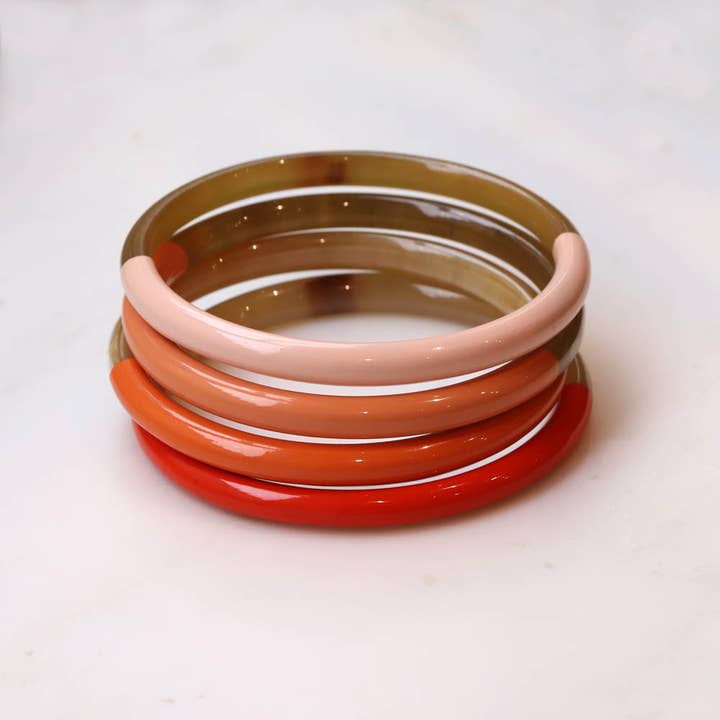 Les Cleias - Wholesale Bangle Bracelet - Ankora set of 4 horn bracelets1