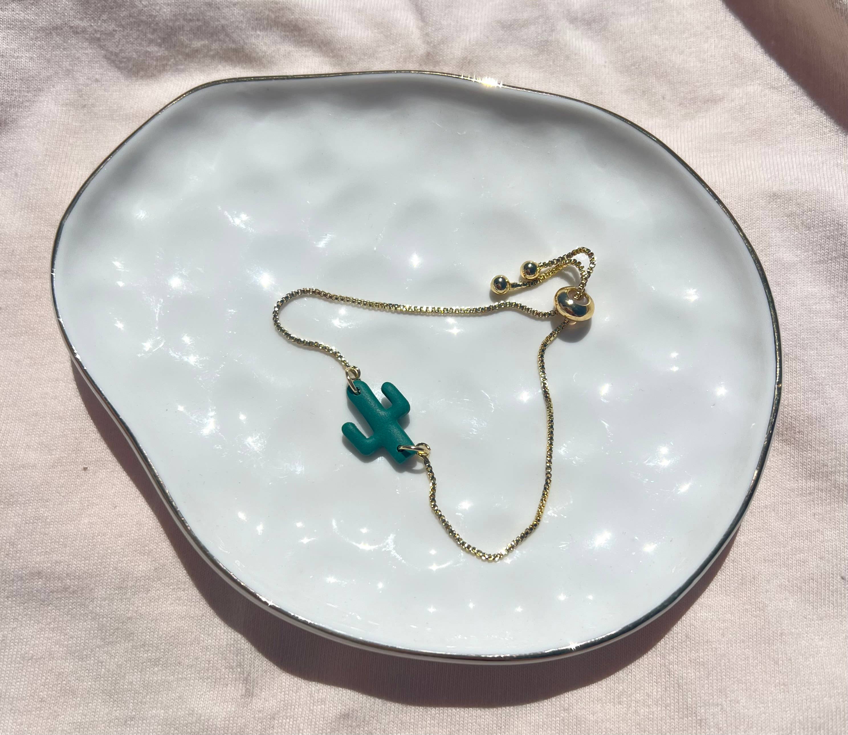 Desert and Stone Jewelry - Wholesale Charm/Dangle Bracelet - Adjustable Saguaro Bracelet