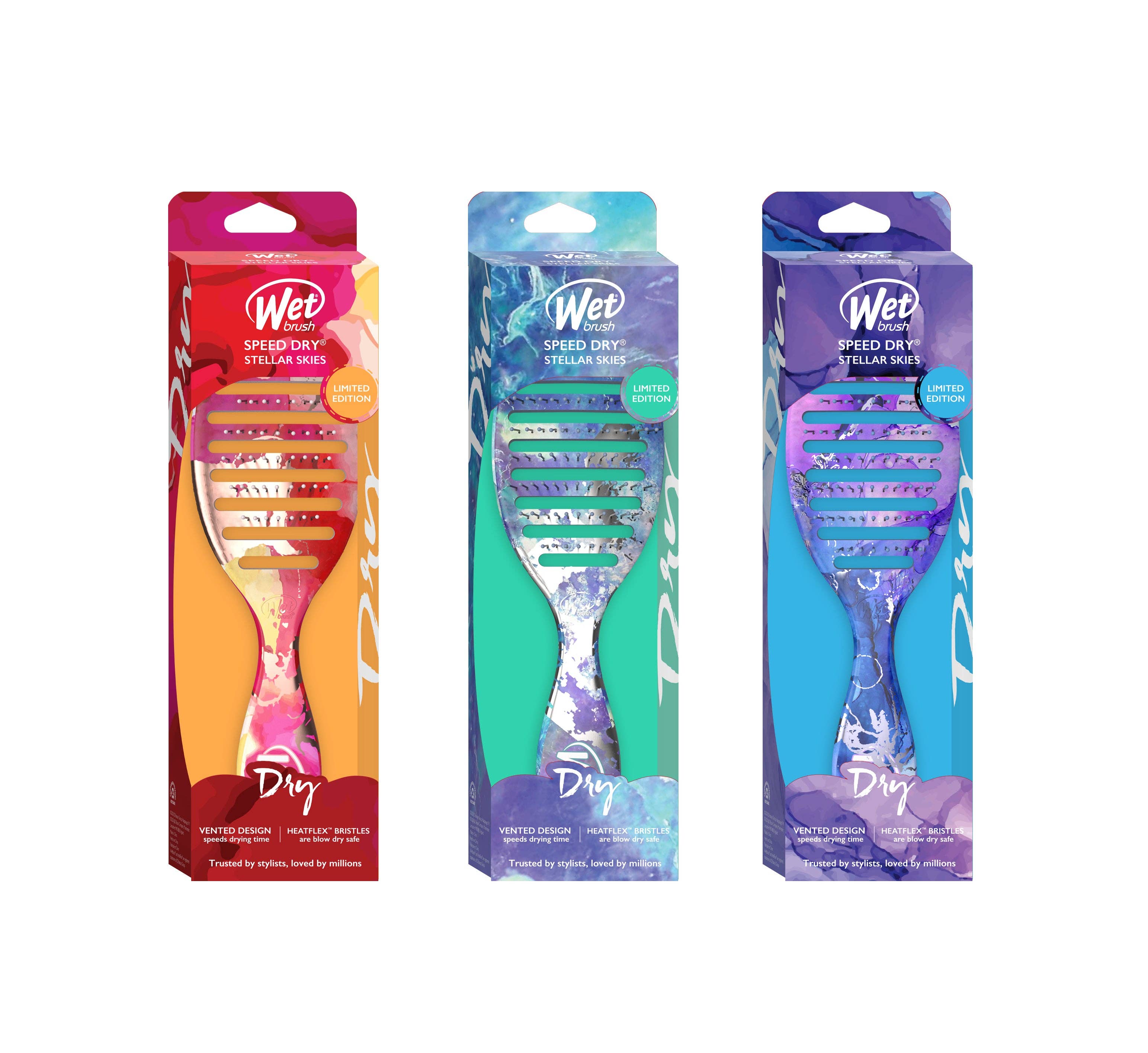 Beauty Goddess - Wholesale Hair Brush/Comb - Wet Brush Limited Edition Stellar Skies Speed Dry Detangle Hair Brush - Rose Skies3