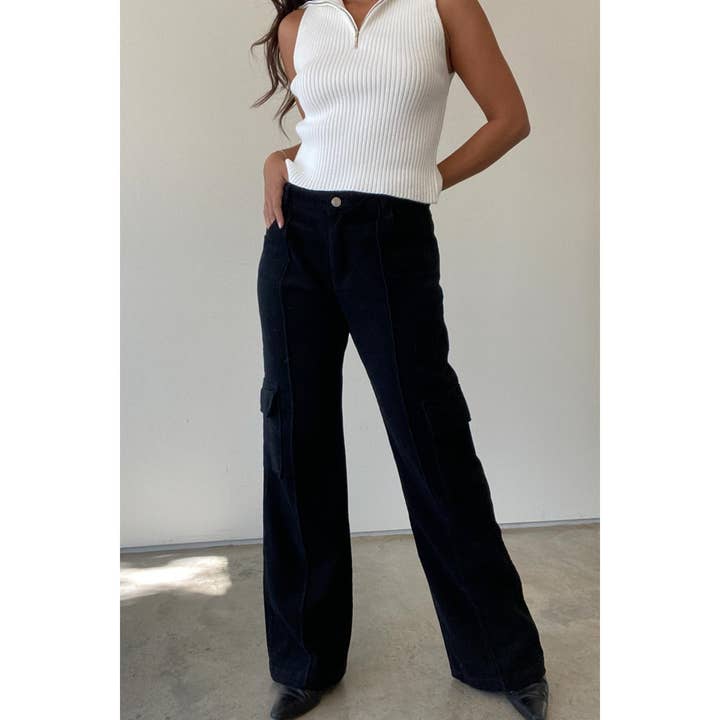 Et Clet - Wholesale Pants - Women's - CORDUROY CARGO PANTS6