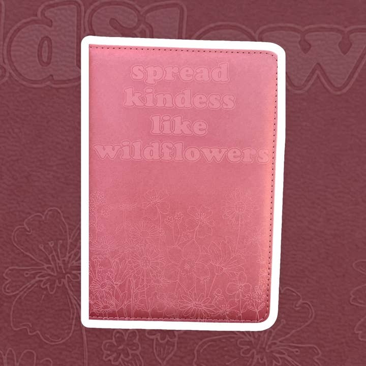Spread Kindness Like Wildflowers Vegan Journal for wholesale by Seren James