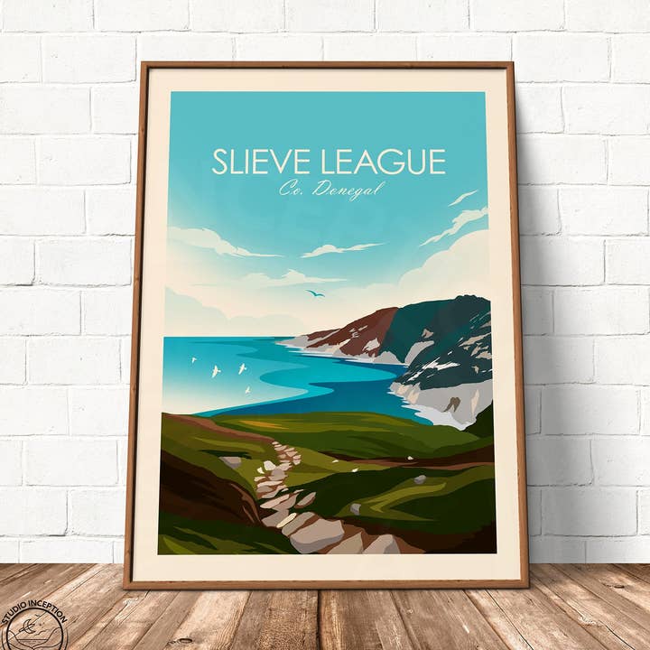 Slieve League Co. Impresión de estilo tradicional de Donegal para venta al por mayor de Studio Inception