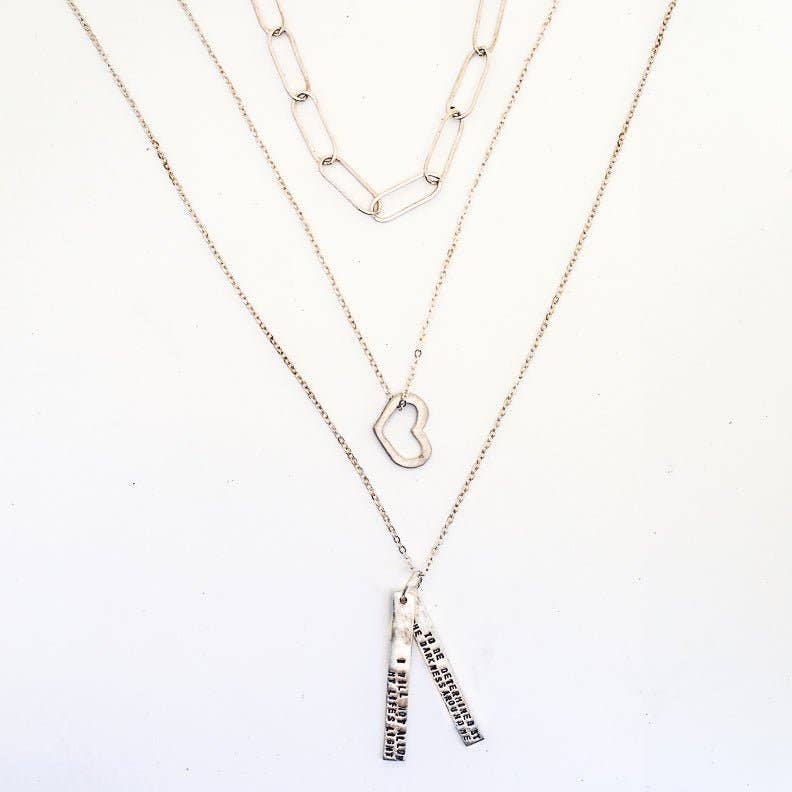 Chocolate and Steel - Wholesale Pendant/Charm Necklace - I will not allow my life's light to be determined by the darkness around me - Sojourner Truth quote necklace6