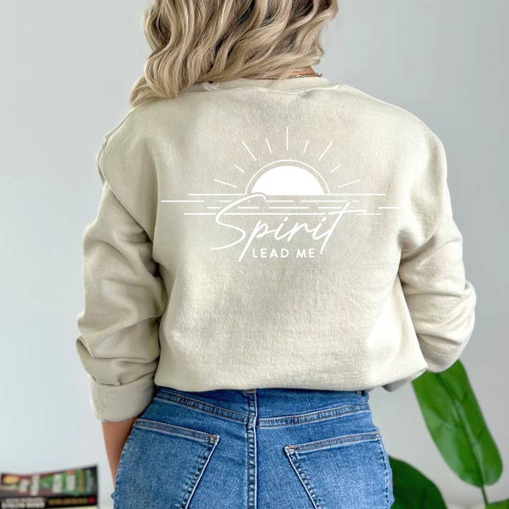 TEELUX - Wholesale Sublimation Transfer - (shirt not included) Spirit Lead Me - in WHITE - Screen print Transfer