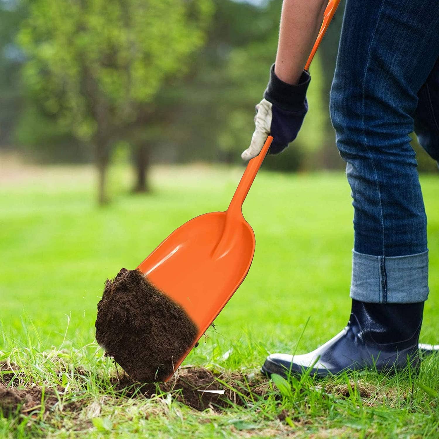 Ashman Online - Wholesale Garden Tool - Ashman Plastic Snow Shovel with Fiberglass Handle Multi-Purpose Polypropylene Shovel.3