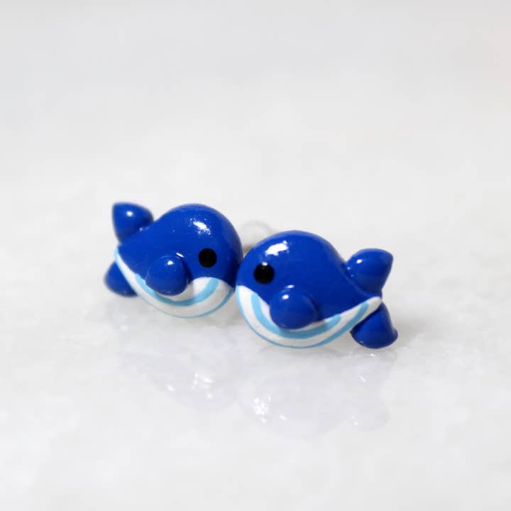 Whale Stud Earrings for wholesale by Mariposa Miniatures